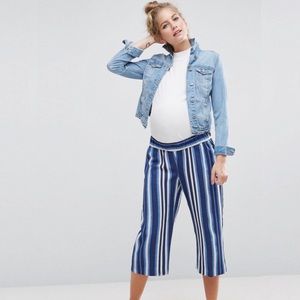 Asos Maternity Striped Culottes
